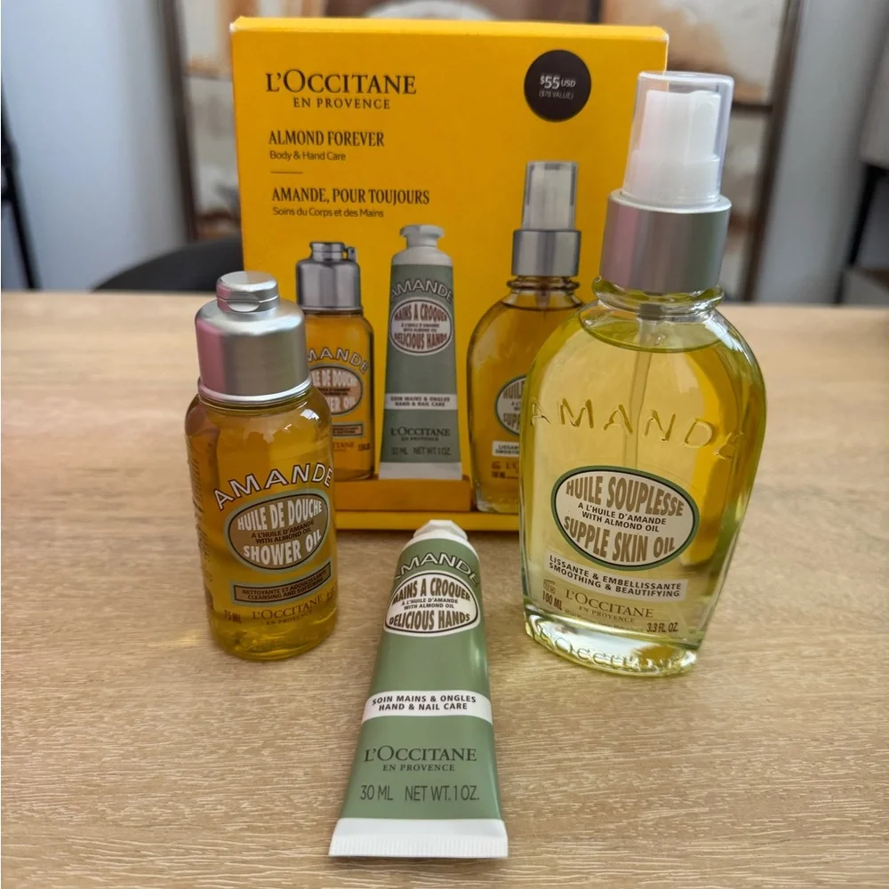 New L'Occitane Almond Forever Body & Hand Gift Set - Picture 7 of 7